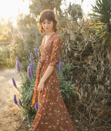 Signature Wrap Dress in Terracotta