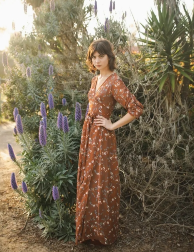 Signature Wrap Dress in Terracotta
